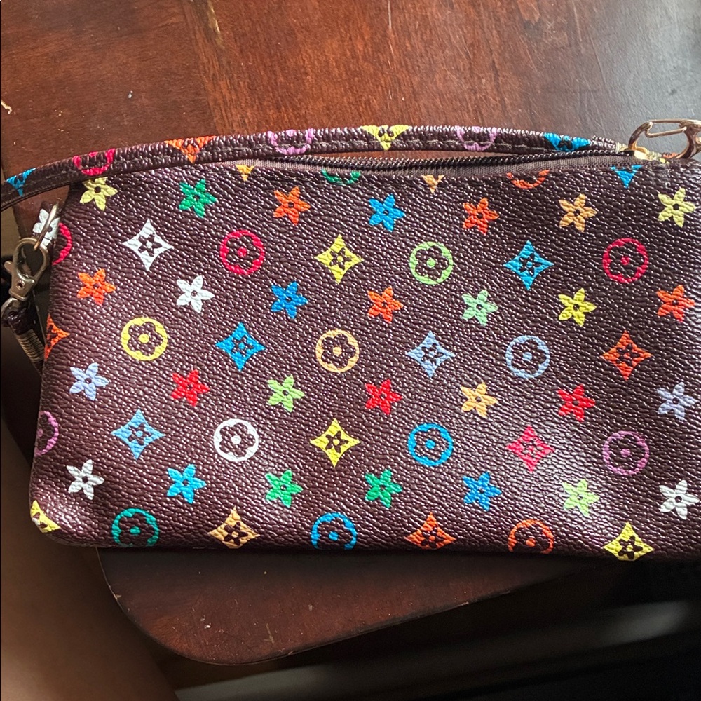 Colorful Designer Wristlet Clutch